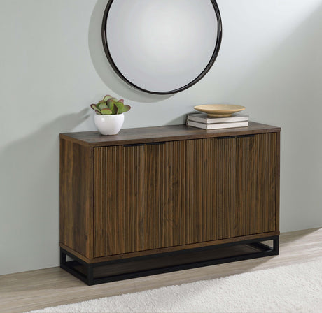 Coaster Ryatt 4-door Engineered Wood Accent Cabinet Dark Pine