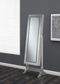 Coaster Moore Cheval Mirror with Jewelry Storage Silver