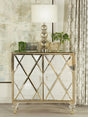 Coaster Astilbe 2-door Mirrored Accent Cabinet Silver and Champagne