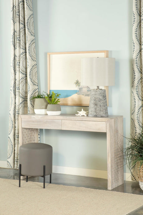 Coaster Rickman 2-drawer Wood Entryway Console Table White Washed