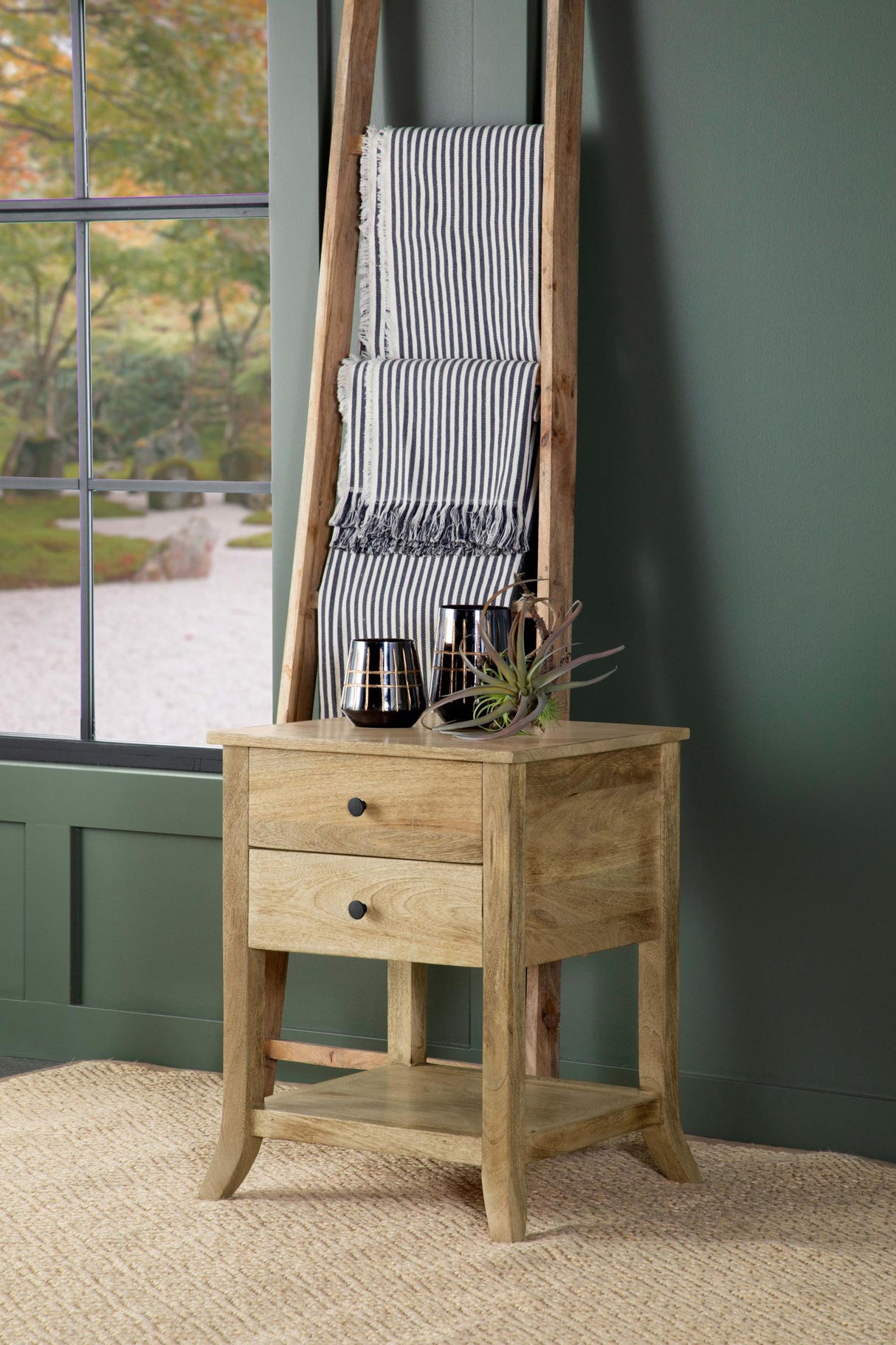 Coaster Russo 2-drawer Accent Side End Table Natural Mango