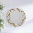 Coaster Dorinda 36 x 36 Inch Round Kintsugi Style Wall Mirror Gold
