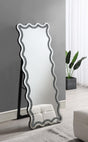 Coaster Brixey 24 x 63 Inch LED Lighting Standing Floor Mirror Black