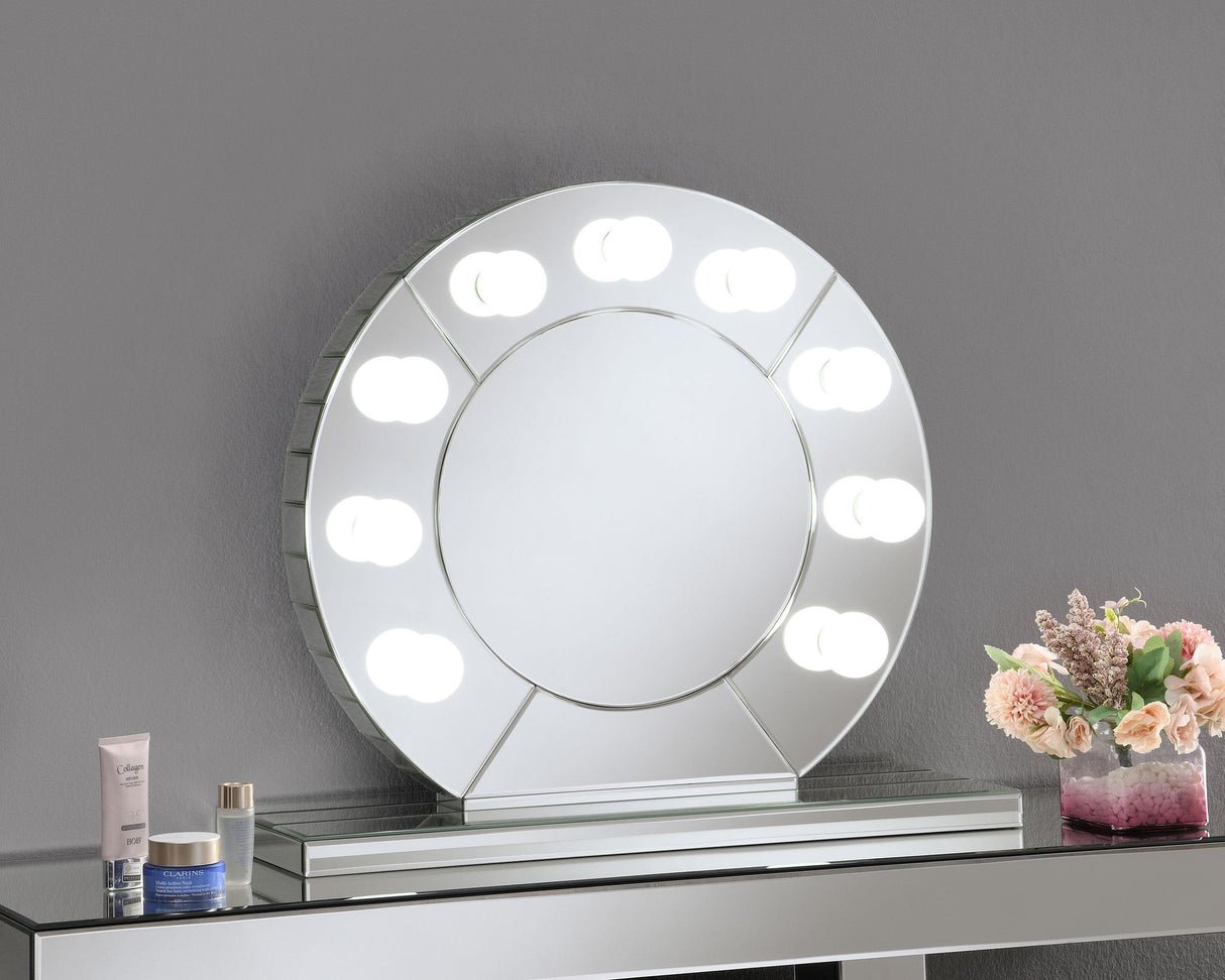 Coaster LED Table Vanity Mirror Silver
