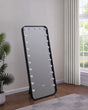Coaster Canton 32 x 71 Inch LED Standing Mirror with Speakers Black