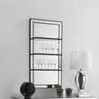 Coaster Oriel 24 x 47 Inch Rectangular 3-Shelf Wall Mirror Silver