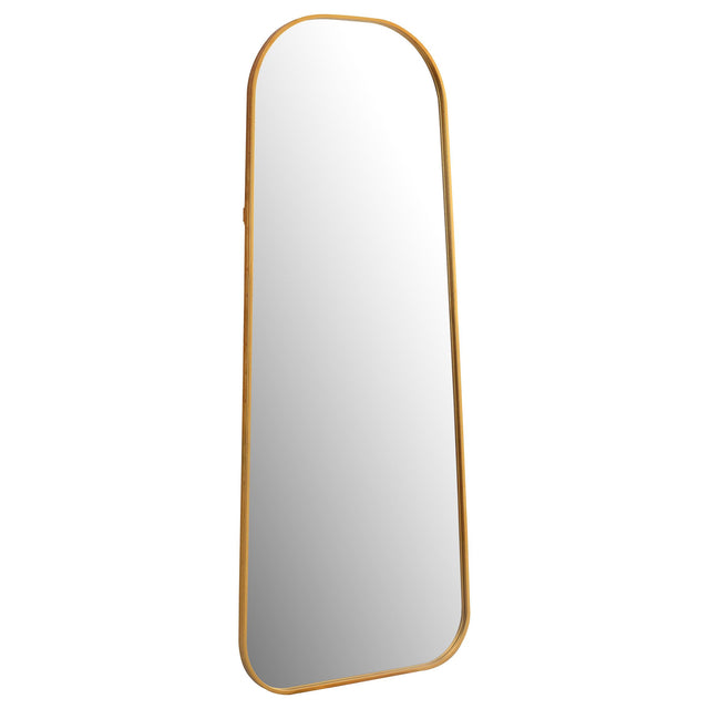 Coaster Simeon 24 x 59 Inch Full Length Floor Mirror Antique Gold