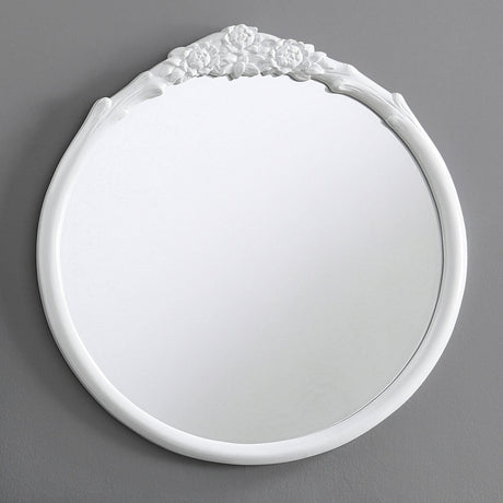 Coaster Sylvie 30 x 31 Inch French Provincial Wall Mirror White