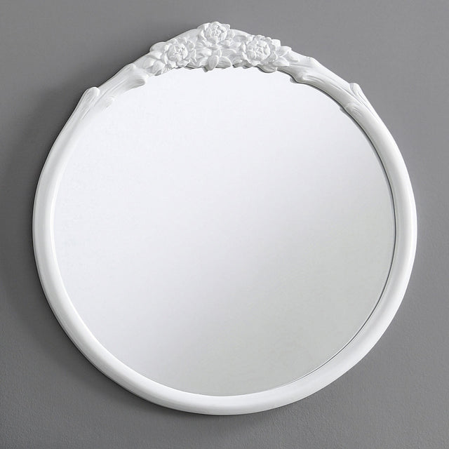 Coaster Sylvie 30 x 31 Inch French Provincial Wall Mirror White