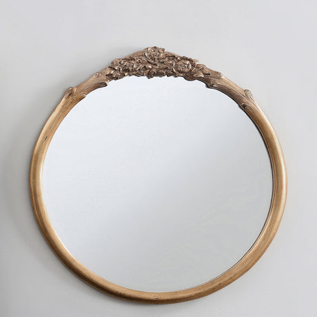 Coaster Sylvie 30 x 31 Inch French Provincial Wall Mirror Gold