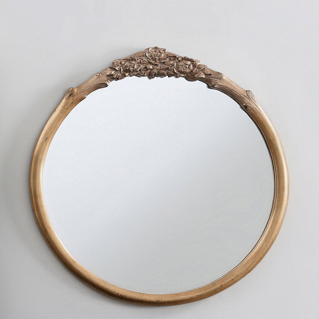 Coaster Sylvie 30 x 31 Inch French Provincial Wall Mirror Gold