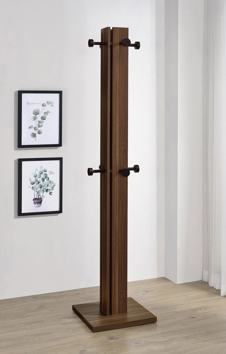 Coaster Rikkie Walnut Coat Rack Walnut