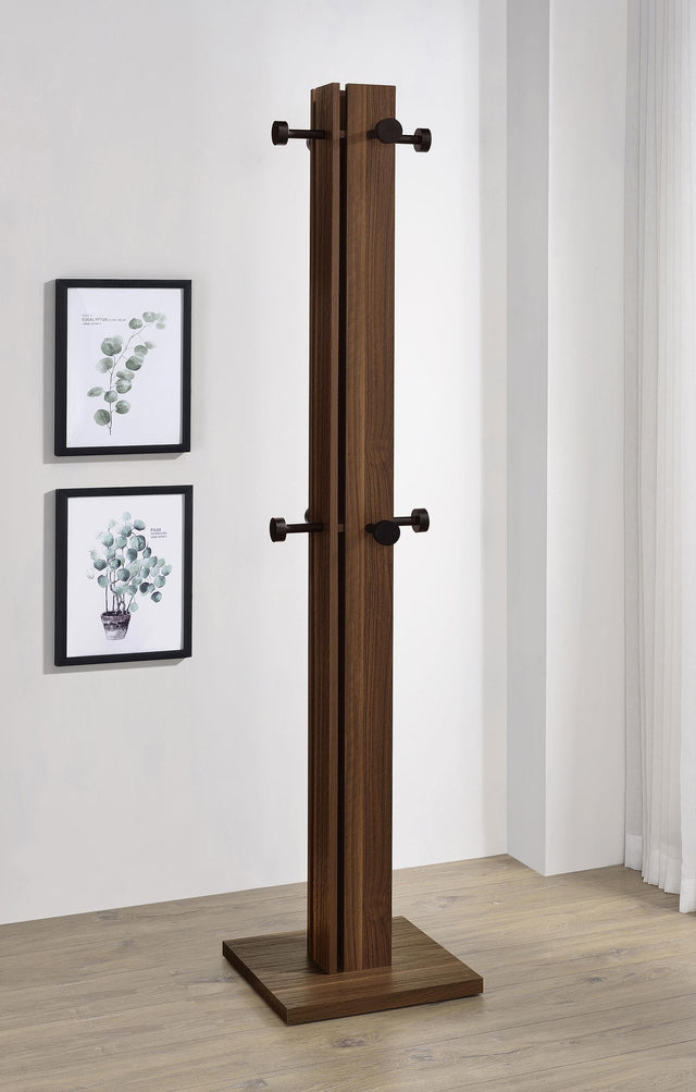 Coaster Rikkie Walnut Coat Rack Walnut