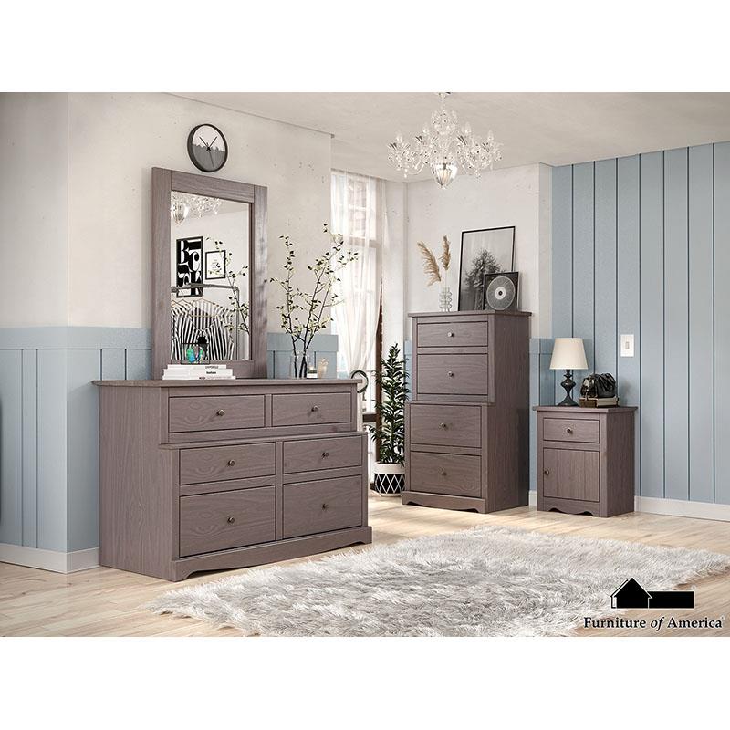 Furniture of America Stavros Mirror, Gray