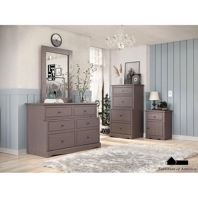 Furniture of America Stavros Mirror, Gray
