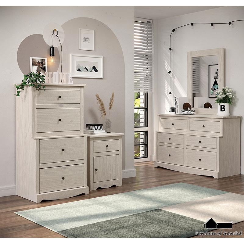 Furniture of America Stavros Chest, White
