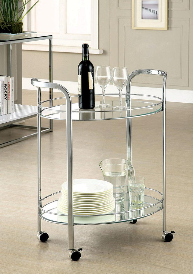 Furniture of America Loule Serving Cart
