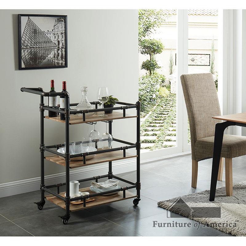 Furniture of America Aylmer Serving Cart
