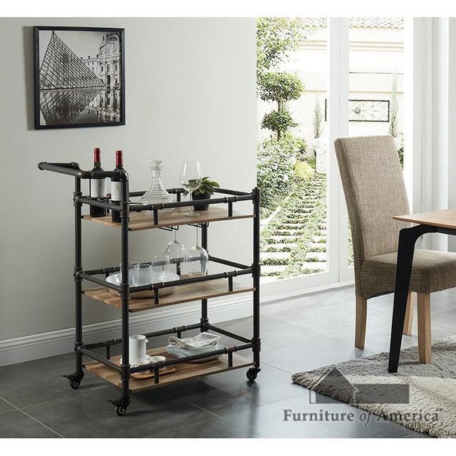 Furniture of America Aylmer Serving Cart