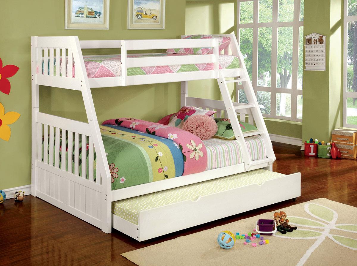 Furniture of America Canberra II Twin/Full Bunk Bed
