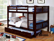 Furniture of America Cameron Full/Full Bunk Bed, Dark Walnut