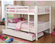 Furniture of America Cameron Full/Full Bunk Bed, White