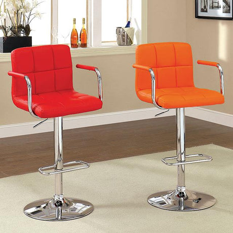 Furniture of America Varvara Bar Stool, Red
