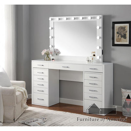 Furniture of America Aphrodite Vanity Set, White