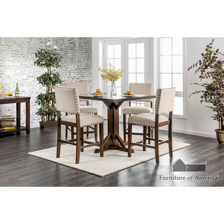Furniture of America Glenbrook 5 Pc. Counter Ht. Table Set