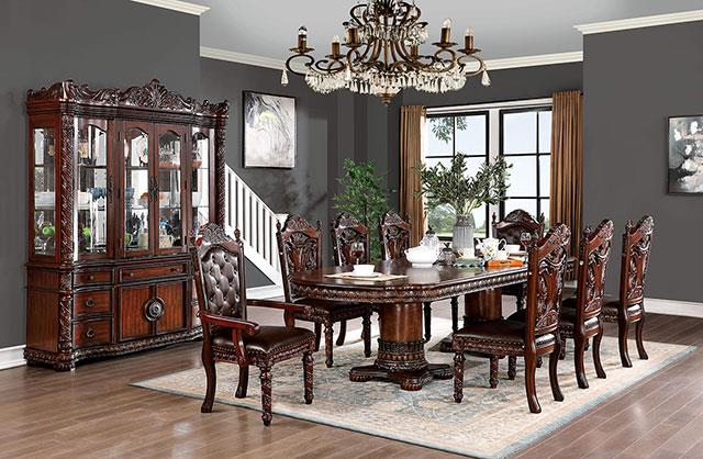 Furniture of America Canyonville 7 Pc. Dining Table Set (2AC+4SC)