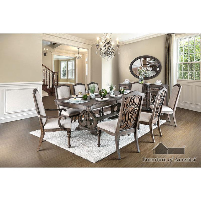 Furniture of America Arcadia Server, Rustic Natural