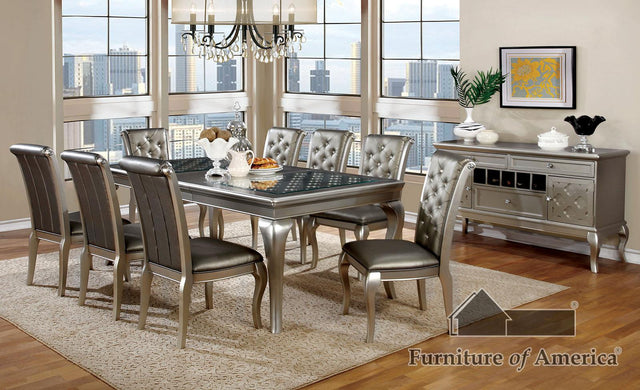 Furniture of America Amina 7 Pc. Dining Table Set