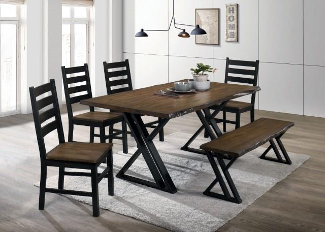 Furniture of America Barbary 7 Pc. Dining Table Set