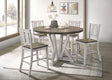 Furniture of America Dakota Counter Ht. Table, A. White/Ash Brown