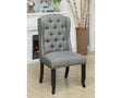 Furniture of America Sania Counter Ht. Wingback Chair, L.Gray (2/CTN)