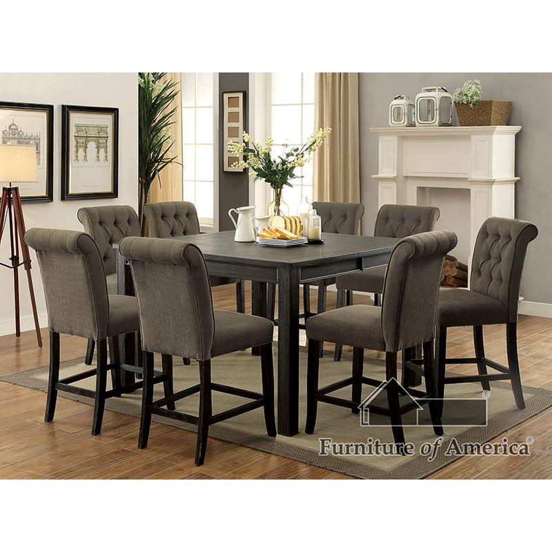 Furniture of America Sania III 7 Pc. Counter Ht. Table Set