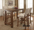 Furniture of America Sania Bar Ht. Table, Rustic Oak