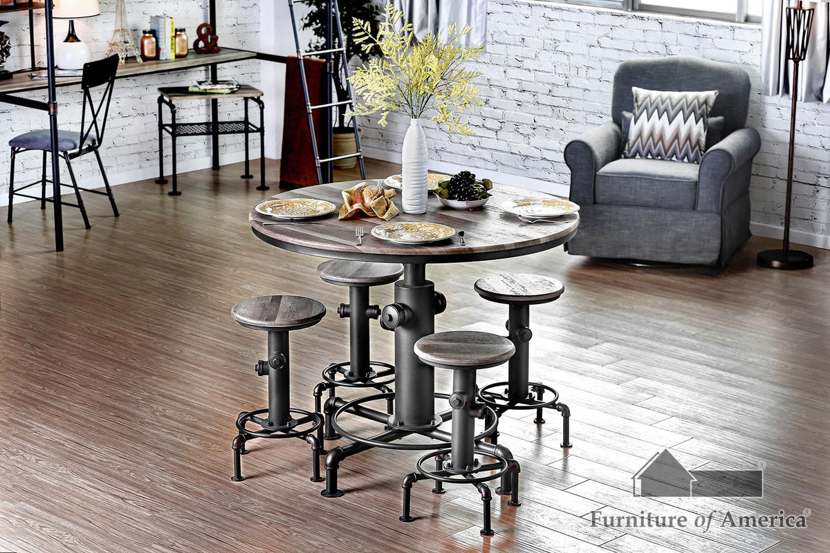 Furniture of America Foskey 5 Pc. Counter Ht. Table Set