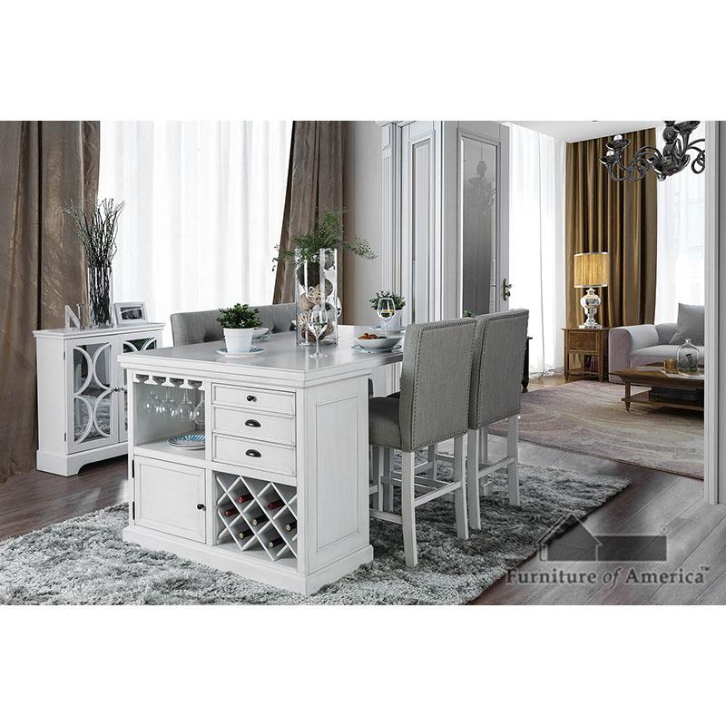 Furniture of America Sutton 5 Pc. Dining Table Set
