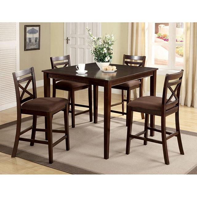 Furniture of America Weston I 5 Pc. Counter Ht. Table Set