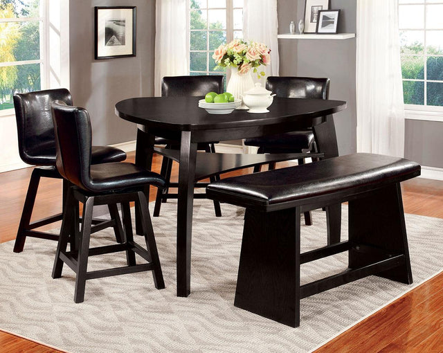Furniture of America Hurley Counter Ht. Bench