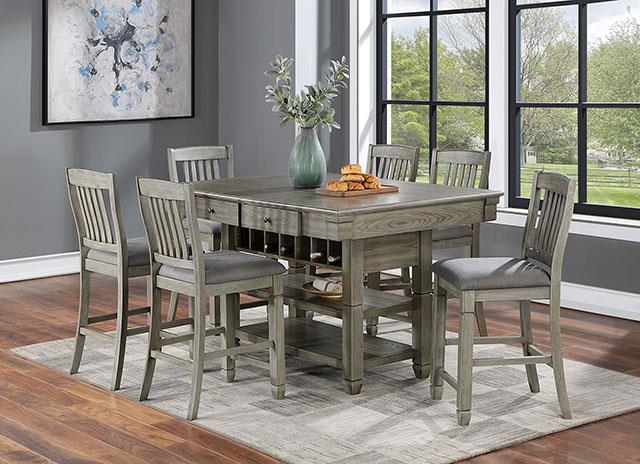 Furniture of America Anaya Counter Ht. Table, Gray
