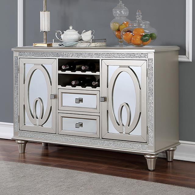 Furniture of America Cathalina Server, Silver