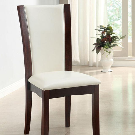 Furniture of America Manhattan III Side Chair, White (2/CTN)