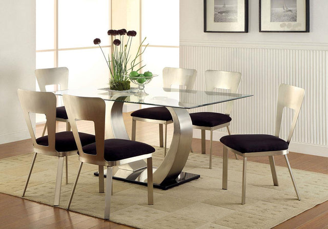 Furniture of America Nova 7 Pc. Dining Table Set