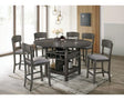 Furniture of America Stacie Counter Ht. Round Dining Table