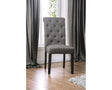 Furniture of America Alfred Side Chair, Gray (2/CTN)