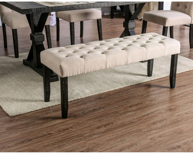 Furniture of America Alfred Bench, Ivory