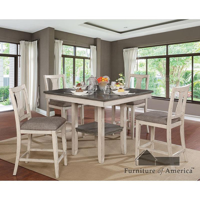 Furniture of America Ann 5 Pc. Counter Ht. Table Set