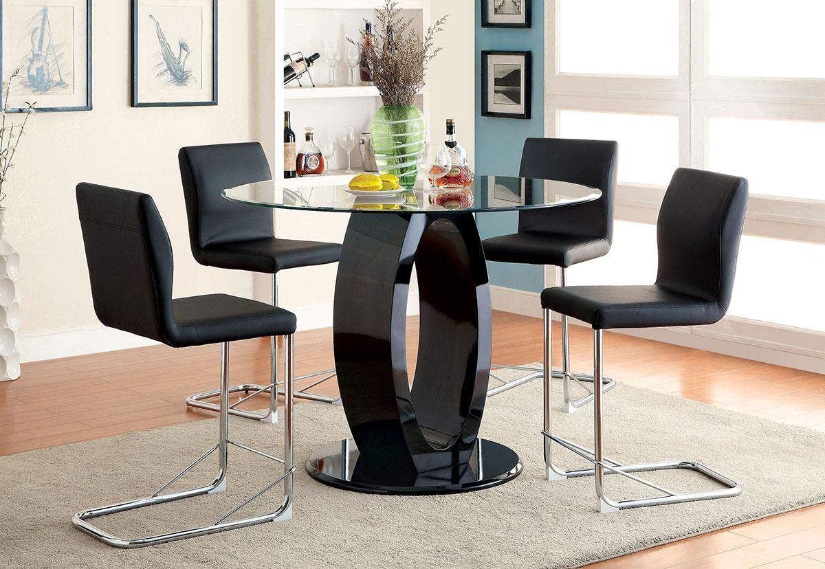 Furniture of America Lodia II Round Counter Ht. Table